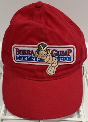Bubba Gump Shrimp Co. Red Baseball Cap Hat Adjustable Forrest Gump Costume Prop
