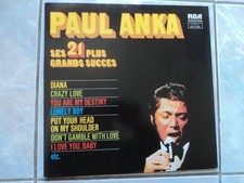 PAUL ANKA "Ses 21 Plus Grands Succés" DOUBLE LP VINYL / RCA RECORDS - APL2 2326 