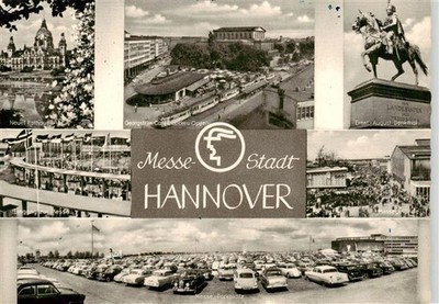 HANNOVER CITY City Hall Georgstrasse Cafe Kroepcke Opera Ernst August Memorial Mess