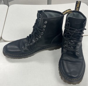 Dr Martens Awley Combat Biker Ankle Boots Mens 13 M Black Leather High EUC Dr. Martens Awley Boots Review | Wind Burned Eyes main image 2