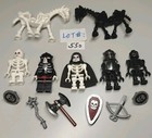 Lego Castle Fantasy Era Skeleton Warrior minifigures, two horses + Weapons L#550 — photo 1