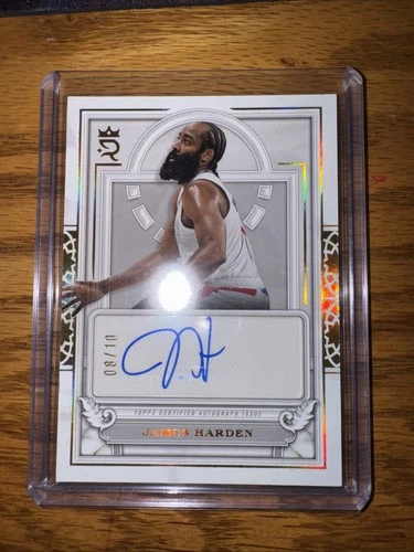 JAMES HARDEN AUTO /10 GOLD 2023-24 TOPPS ROYALTY COURT CIRCULAR AUTOGRAPHS SSP