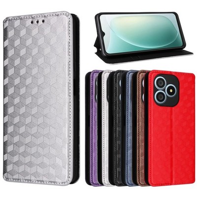 Square Motiv Handytasche Ständer Flip Book Case Magnetisch Schließen HandyHülle