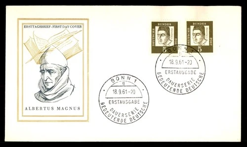 Mayfairstamps Germany FDC 1961 Albertus Magnus First Day Cover aax_25129