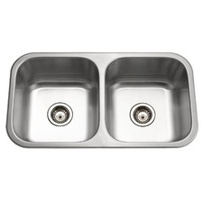 Houzer MD-3109-1 Classic Series Undermount Stainless 50/50 Double Kitchen Sink