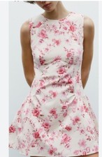 Zara Floral Poplin Mini Dress/Skort size L NWT