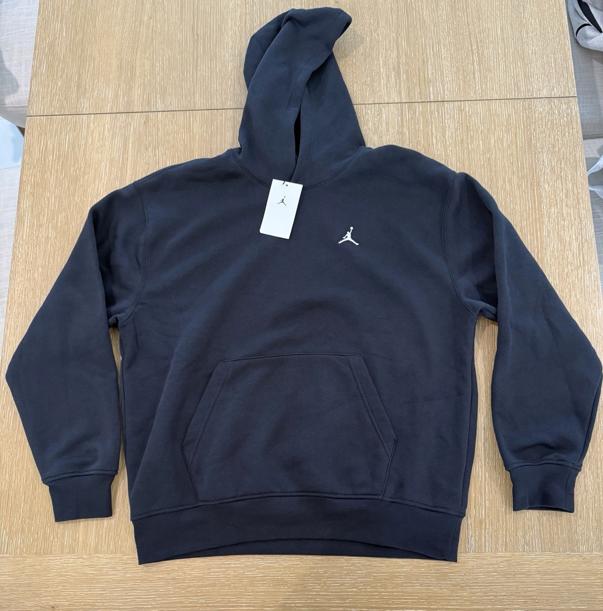 Jordan Brooklyn Fleece Pullover Black White FV7281-010 Hoodie