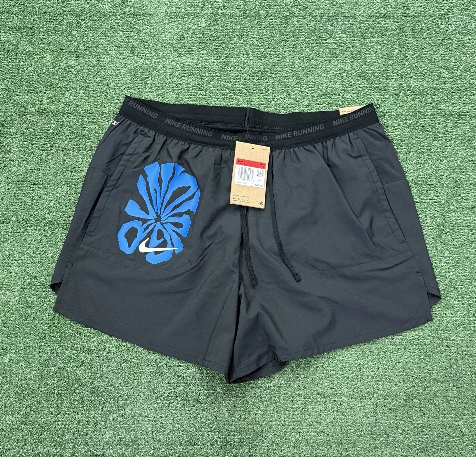 Nike Men's Stride Running Run Energy Brief Lined Shorts Large 5" FV9612-010