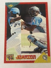1994 Score Charles Johnson Florida Marlins Baseball Card Rookie EX Condition. rookie card picture
