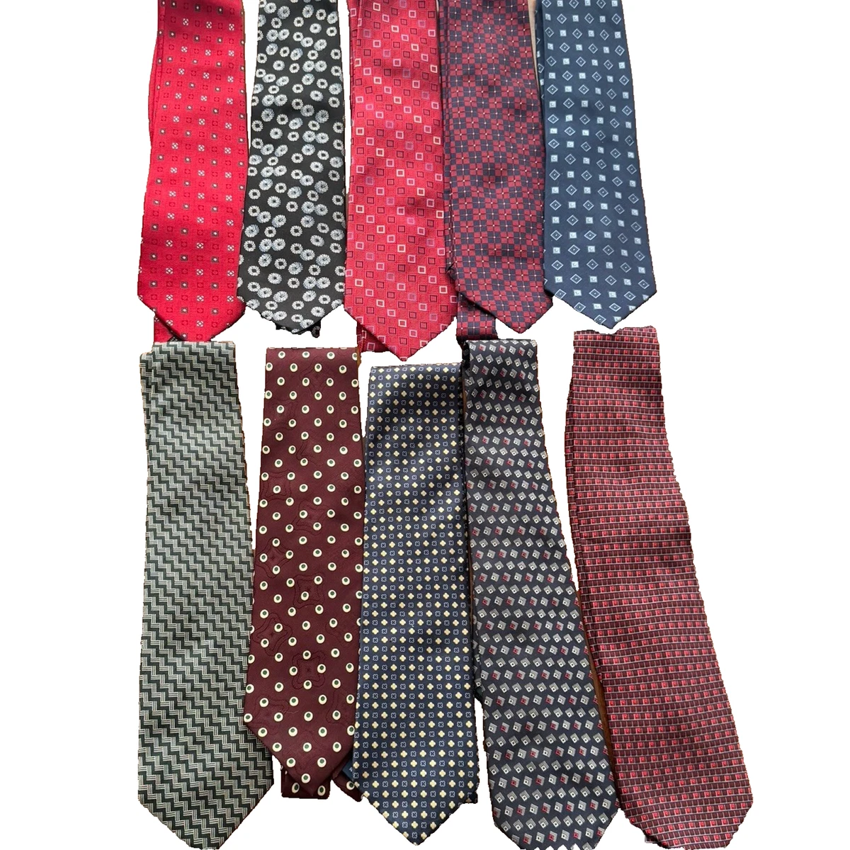 Lot De 6 Cravattes Lotto - Élégantes Et Casual - Homme - Occasion