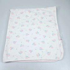 Carters Classic Collection Pink Roses Flowers Cotton Receiving Blanket Lovey