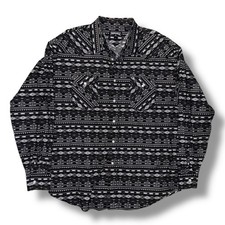 NWOT Panhandle Slim Pearl Snap Shirt Mens XL Aztec Western Cowboy Ranching Black