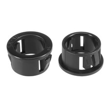 100pcs 16mm Mounted Snap in Cable Hose Bushing Grommet Protector Black