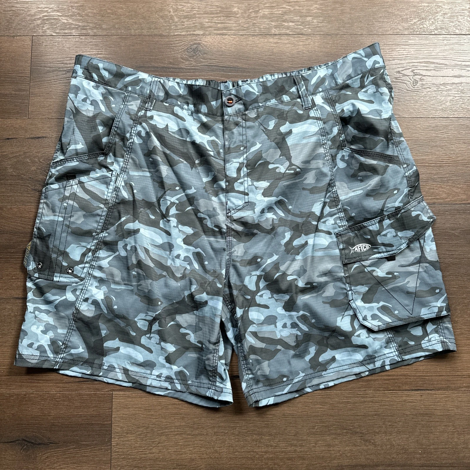 AFTCO Tactical Fishing Shorts Blue Camo Mens 46
Opens in a new window or tab