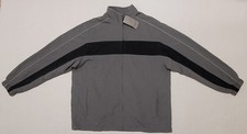 Vintage Reebok Full Zip Lined Gray Track Jacket Size Large