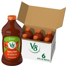 Vegetable Juice Spicy Hot 100 64 fl oz Bottle 6 Pack