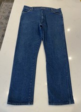 Vintage Wrangler Denim Blue Jeans Cowboy Cut Made in USA 13MWZ 42x34 fit 40x34 