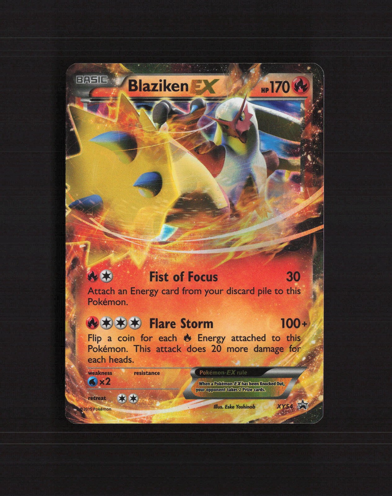 Blaziken EX XY54 XY Promos Black Star Promo Holo Pokemon Card MP