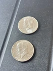 Lot of 2- 1964 Kennedy Silver Half Dollars 90% Silver $1 Face Value