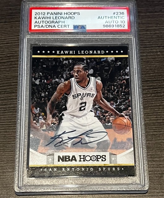 2012-13 NBA Hoops - Kawhi Leonard #236 Autograph AUTO-10 (RC) - PSA GRADED