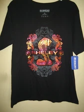 Womens Shelby Official Apparel T Shirt Black Rainbow Foil Sz XL V neck
