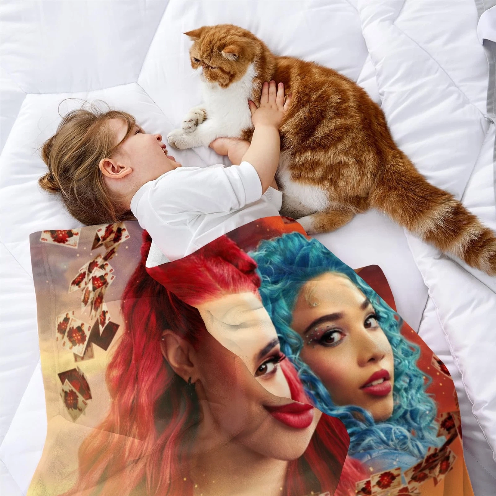 Descendants Red Flannel Blanket Soft Bed & Sofa Throw