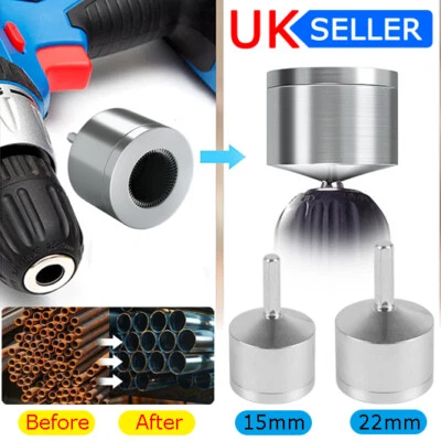 Copper Pipe Cleaner 15mm 22mm Plumbing and Heating Speedy Drill Metal Tube Brush