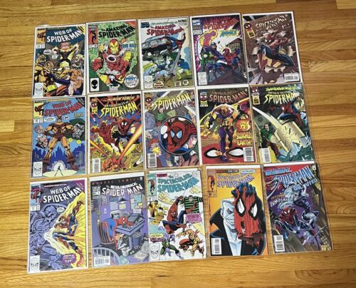 Lot of 6 Different Spiderman Comic Book Series 15 Books Amazing  Spider-Man - Photo 1 sur 4