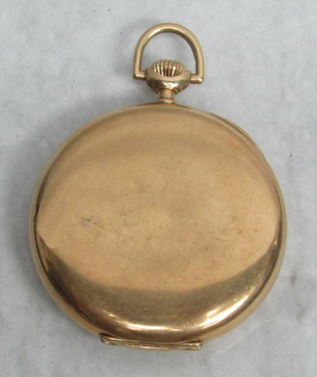 HOWARD & CO BOSTON 14K GOLD 17 JEWEL POCKET WATCH #1276649 IN