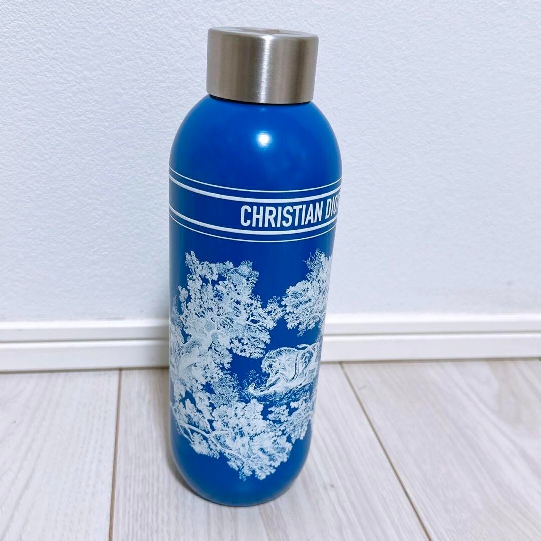 Dior 水筒 Christian Dior Water Bottle Toile de Jouy Blue | eBay