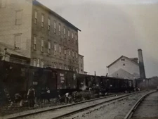 RPPC Michigan Central Railroad MCRR Real Photo Postcard Augusta Train 