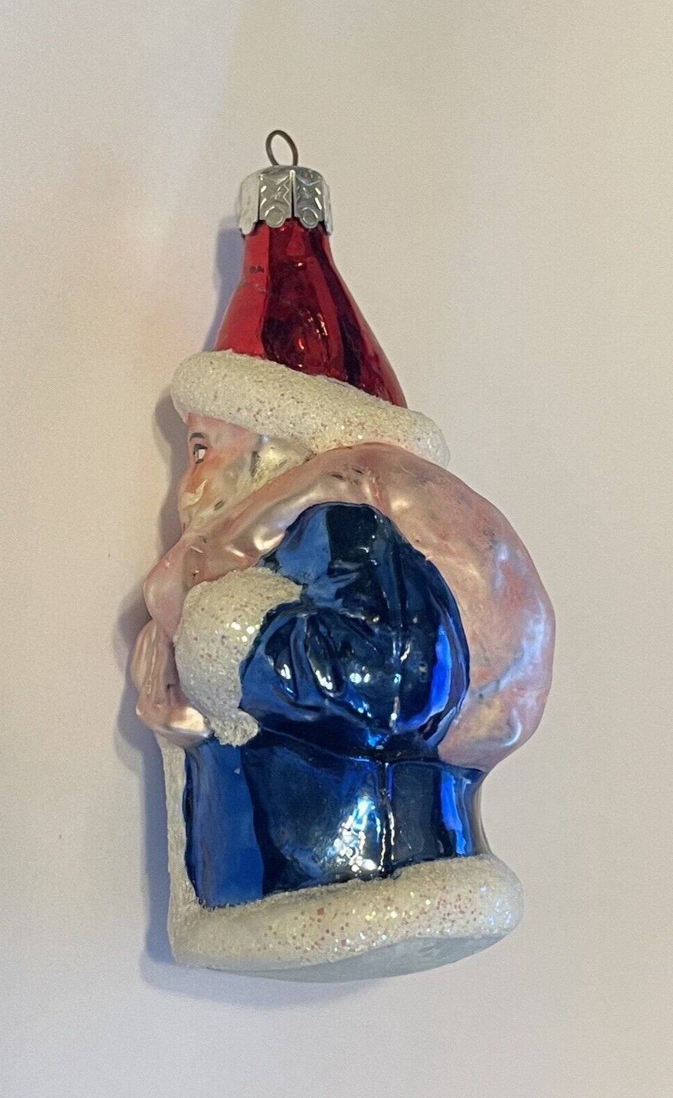 Christopher Radko BLUE SANTA Early Radko Cap 4