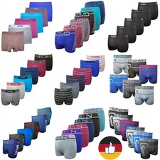 6-24er UOMO Herren Boxershorts Seamless Microfaser Retro Unterwäsche Unterhose