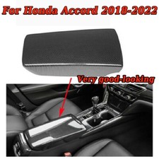 Carbon Fiber Center Console Armrest Box Panel...
