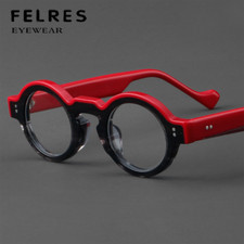 Round Acetate Frame Premium Eyeglasses Men Women Classical Trendy Glasses Frames