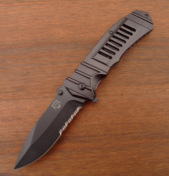 Mp9 Messer - Schwarz - Einhandmesser Klappmesser - Taschenmesser - Clip - 8597-image