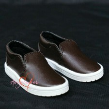 1/4MSD 1/3SD BJD Casual Sports Leather Shoes Doll Sneakers Brown DZ AF DIKA DOD