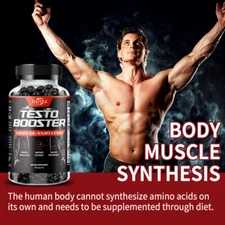 Men'S Multi Effect Testosteron Booster Improve Endurance Pump Helps Improve Mood