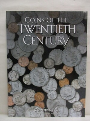 H.E. Harris Tri-Fold Coin Folder #2700 Twentieth 20th Century Coins Type Set