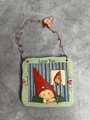 Gnomy's Diaries By Annekabouke 3x3 Decorative Tile Love You | eBay