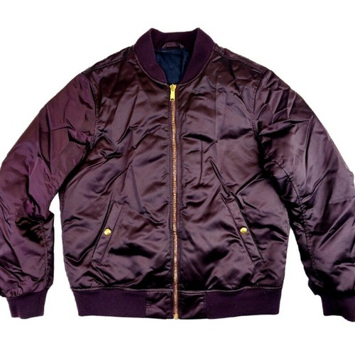Vince Burgundy Down Bomber Jacket Size 