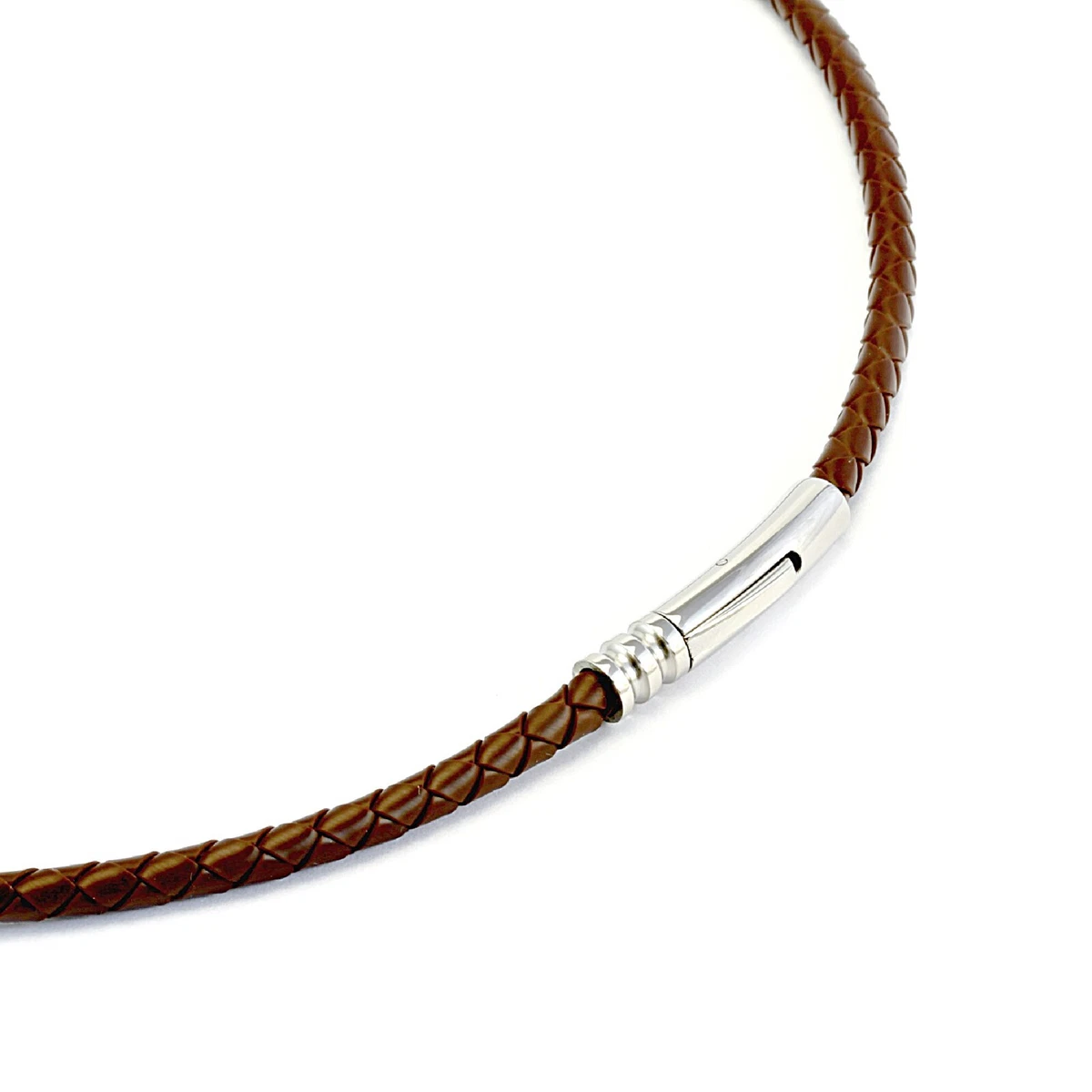 Collier Multirang Tendance - Caoutchouc Et Cercles Métal Aimanté (Occasion)