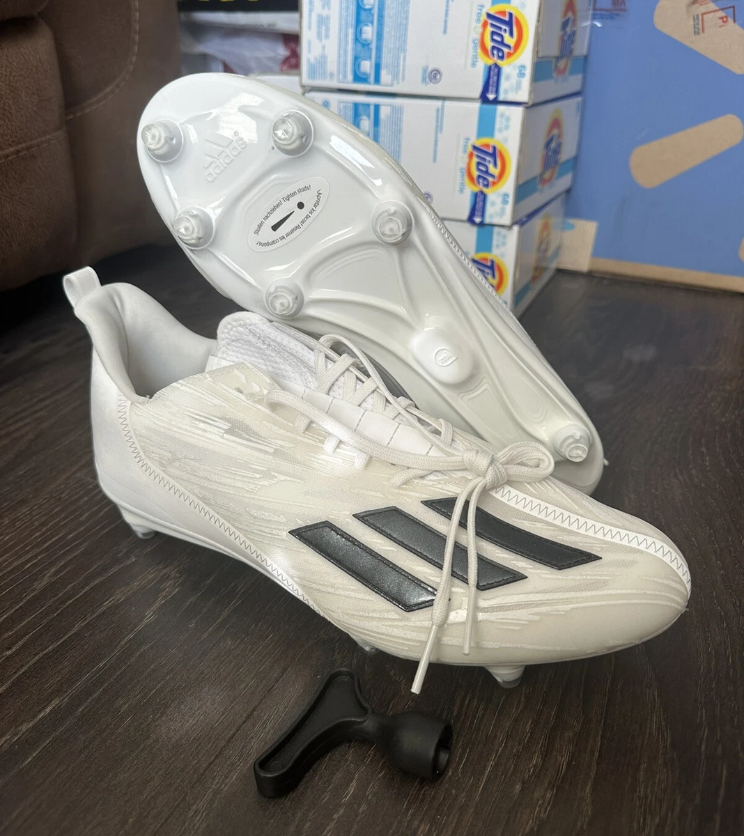 molded football cleats