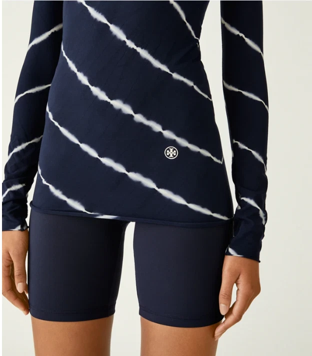 Tory Burch TIE DYE SIN COSTURAS MANGA LARGA CUELLO FALSO Talla M (Nuevo con Etiquetas) Foto 4 de 4