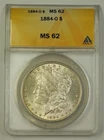 1884-O US Morgan Silver Dollar $1 Coin VAM-28 ANACS MS-62