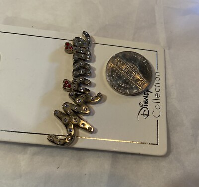 Disney Trading Pins 115659 Minnie Gemmed Name Pin Crystals