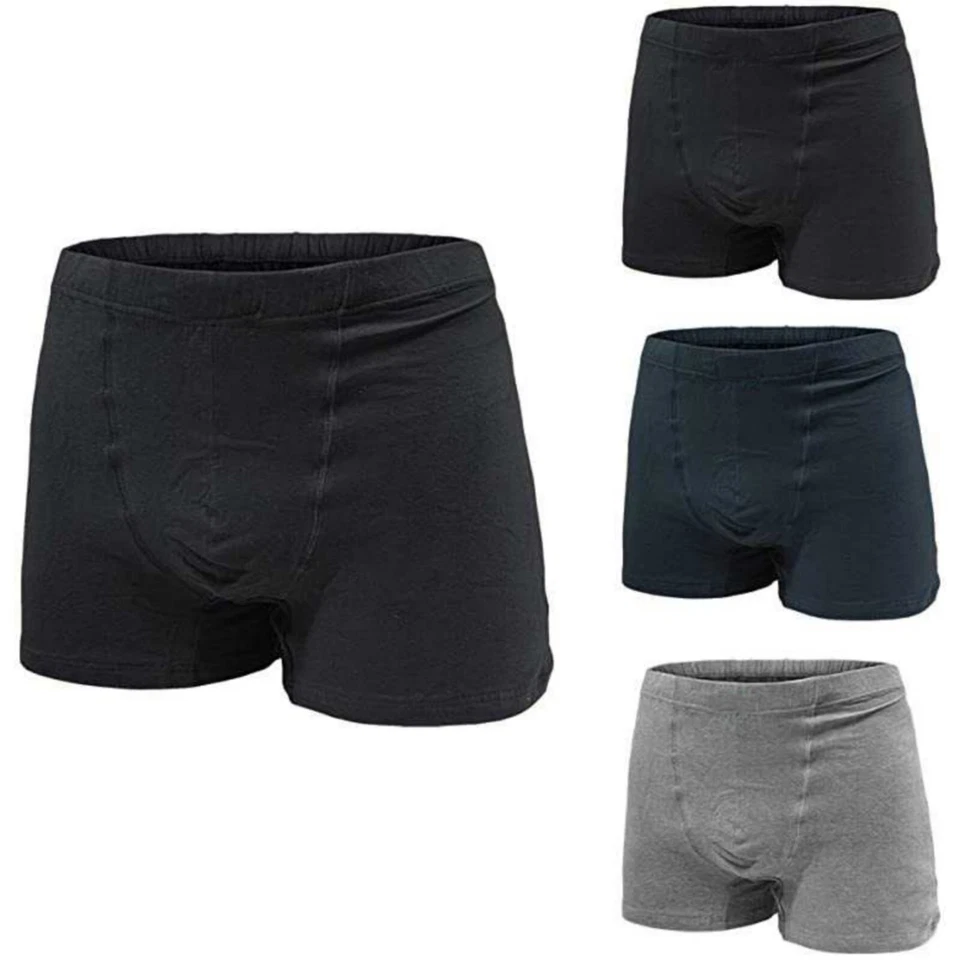 6 Boxer Calibrati Taglie Forti Uomo Mutande Cotone Elasticizzato Conformati - Image 3 of 3