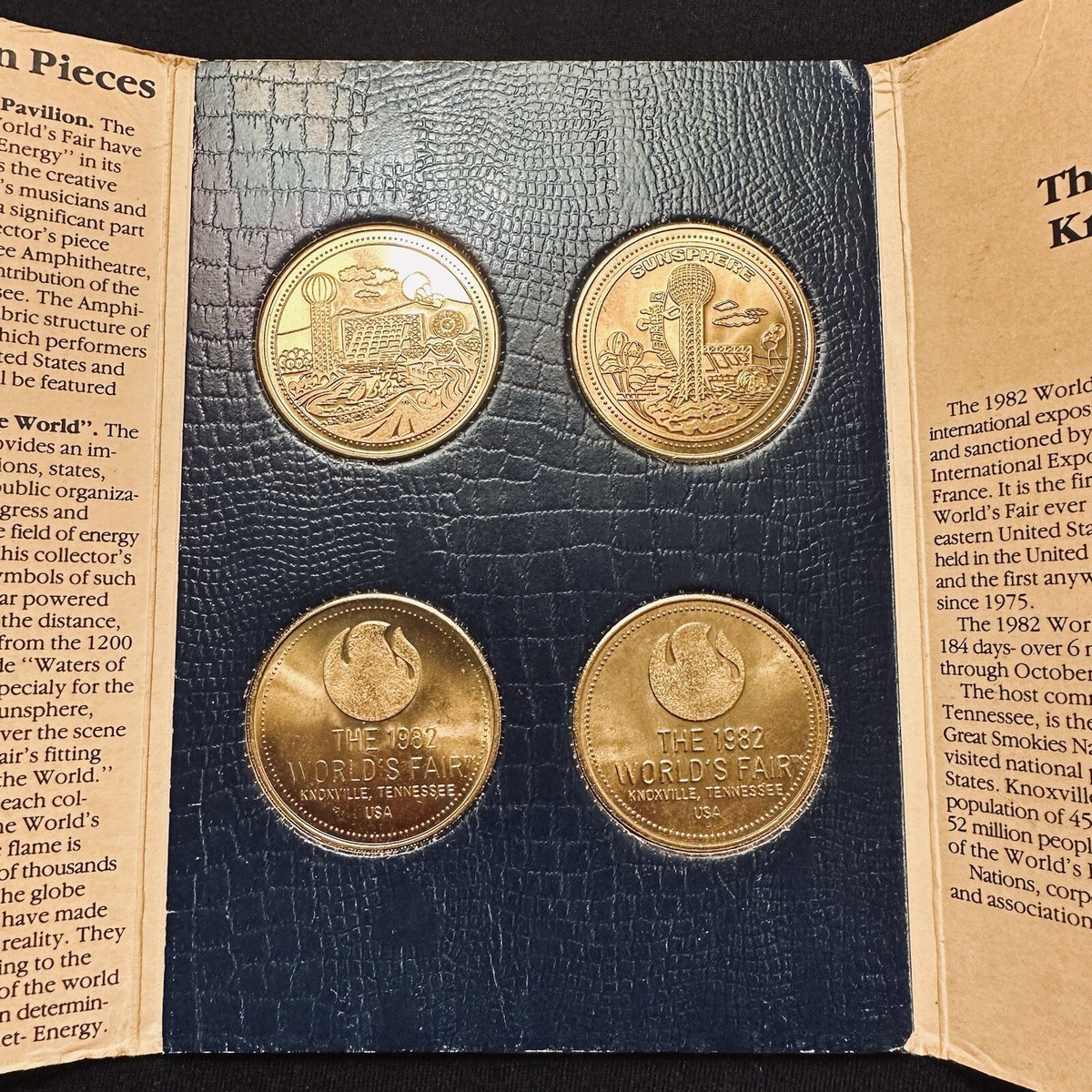THE 1982 world's fair コレクターズセット　金メダル4枚 1982 WORLD's FAIR Collectors Set of 4 Coins/Medals