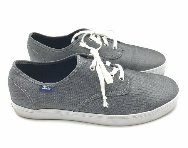 vans authentic classic white lace up trainers