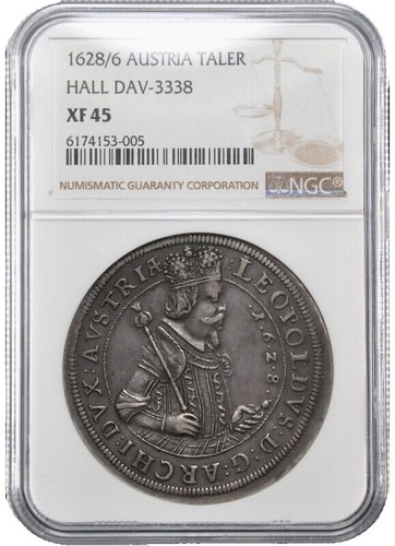 ✩︎レア✩︎イギリス　ロールチケット　②巻セット 1626 AUSTRIA TYROL LEOPOLD V & CLAUDIA REGENCY SILVER 2 THALER NGC